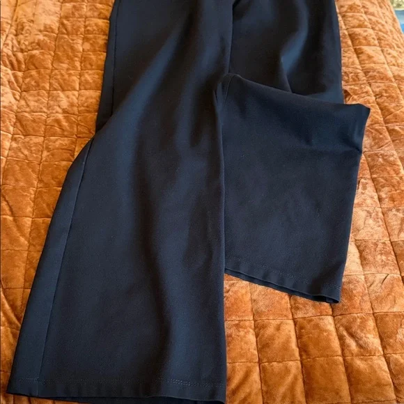 Betabrand Classic Black Wide-Leg Pants - Picture 6 of 6